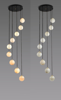 Stairway lighting hanging