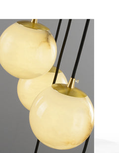 Modern chandelier foyer