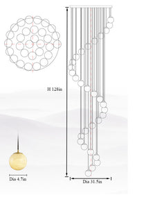 Modern chandelier foyer
