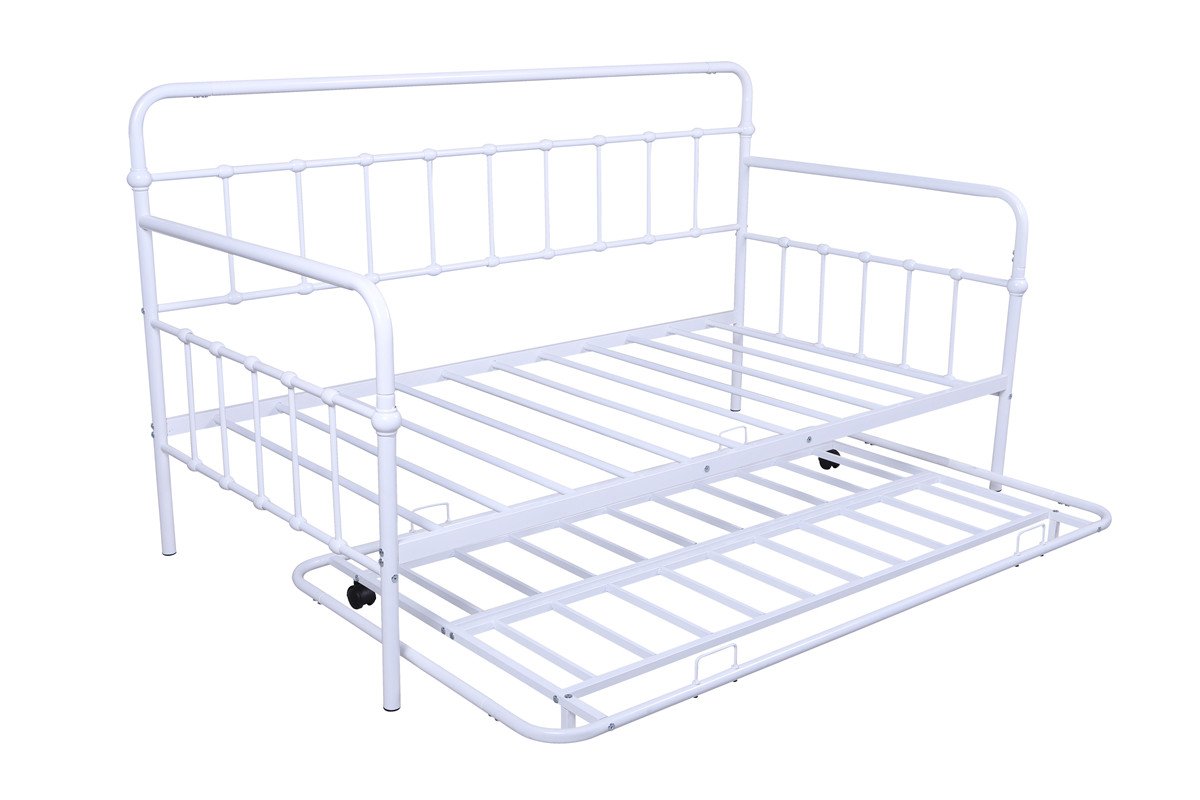 Metal Frame Daybed with Trundle