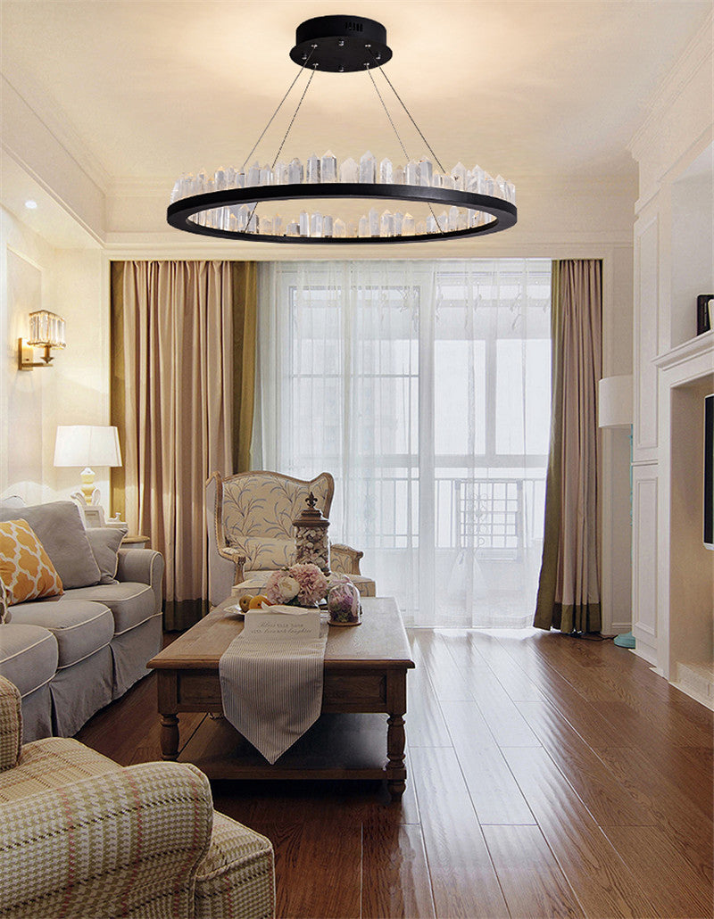 Modern Crystal Polygonal Chandelier | Geometric LED | Aurorae