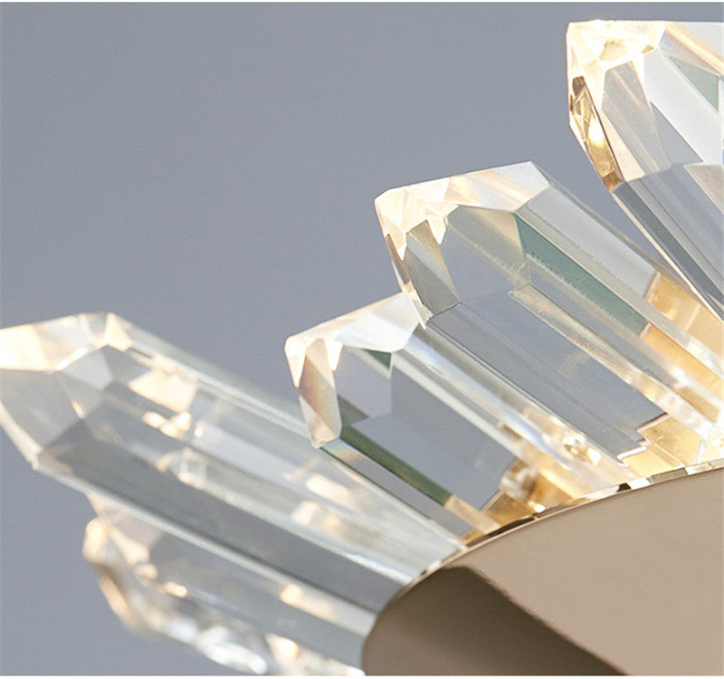 Modern Crystal Polygonal Chandelier | Geometric LED | Aurorae