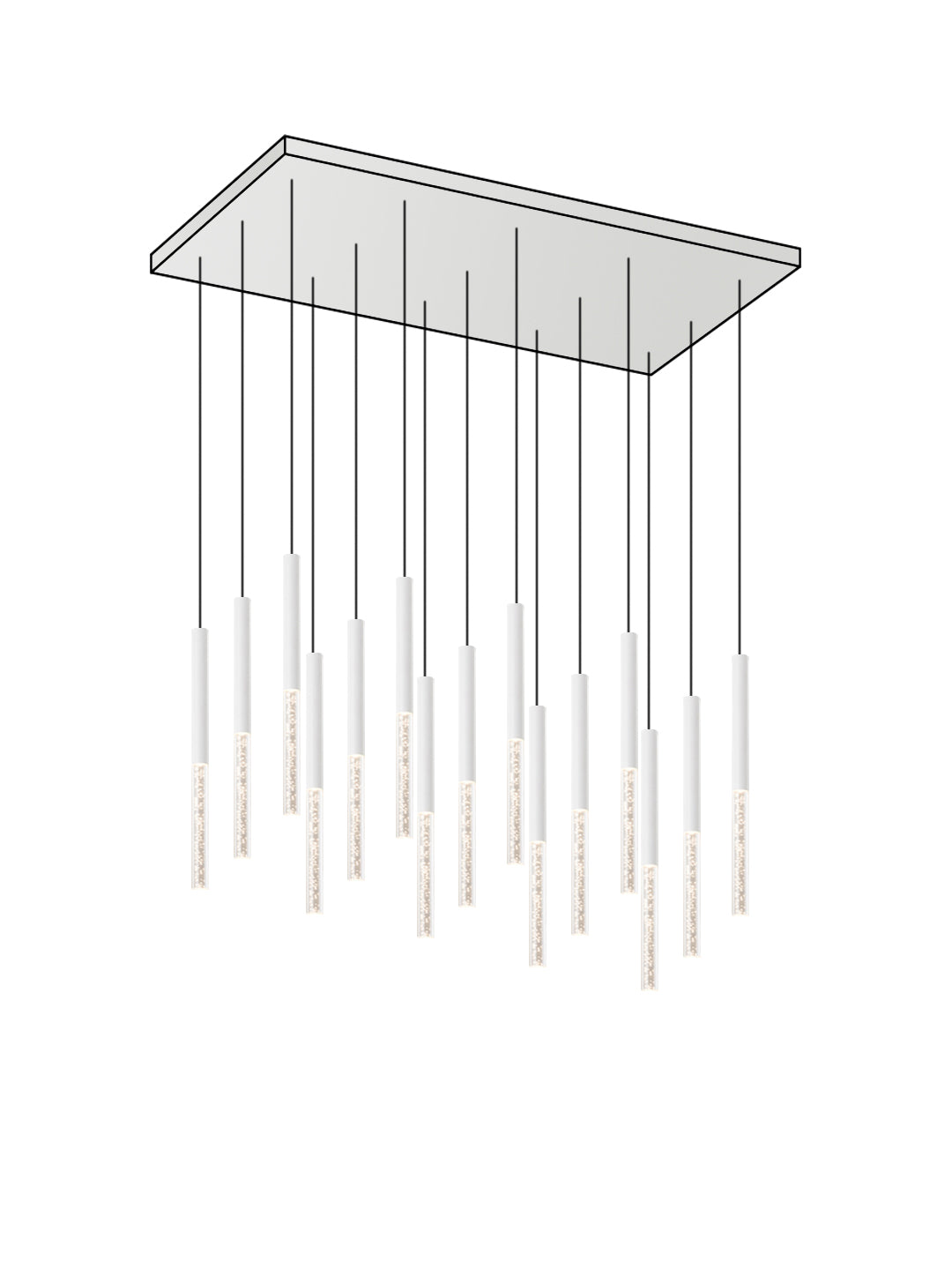Multi-Pendant Crystal Chandelier | LED Cluster | Aurorae