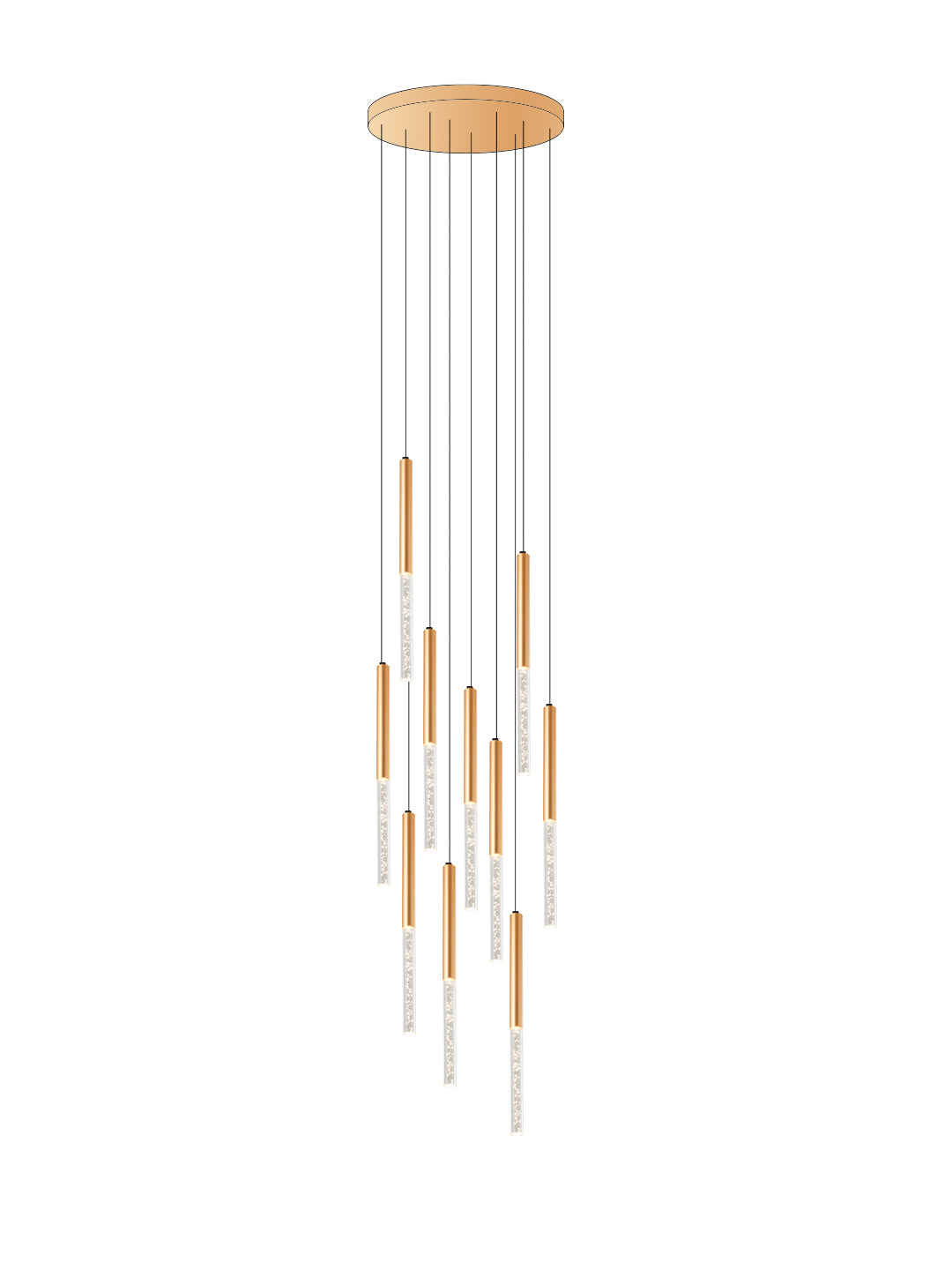 Multi-Pendant Crystal Chandelier | LED Cluster | Aurorae