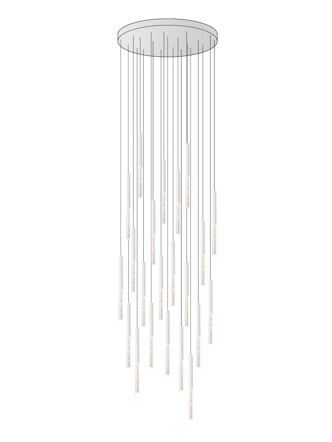 Multi-Pendant Crystal Chandelier | LED Cluster | Aurorae