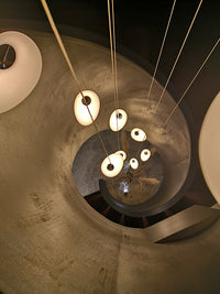 Thumbnail for multi-pendants light chandelier for stairwell