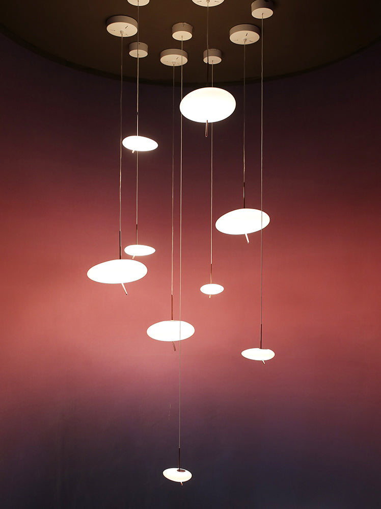 white pendant light fixture