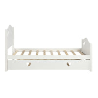 Thumbnail for Platform Bed With Trundle | Loving Shape | White