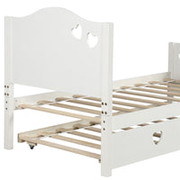Thumbnail for Platform Bed With Trundle | Loving Shape | White