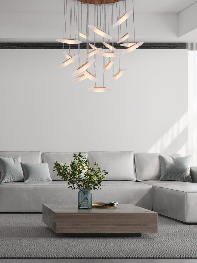 Postmodern Wooden Chandelier | Natural Luxury LED | Aurorae