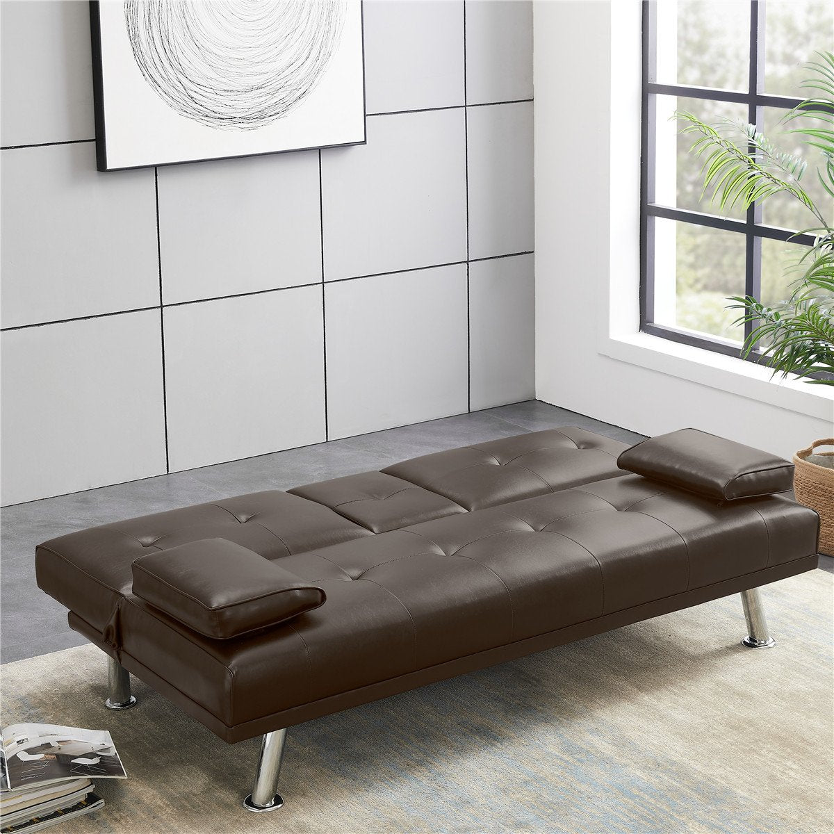Convertible Futon Sofa Bed Recliner Couch