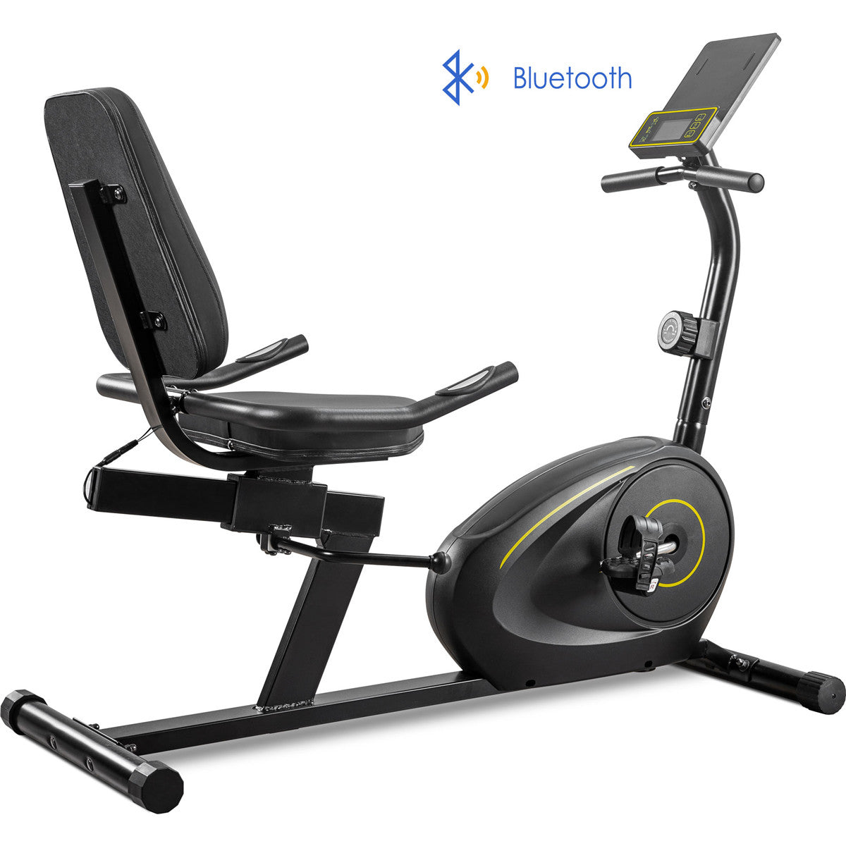 Recumbent Exercise Bike with 8-Level Resistance | Bluetooth Monitor | Easy Adjustable Seat