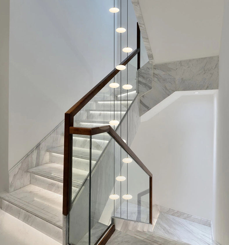 Series Oval Pendant Light | Modern LED Staircase | Aurorae