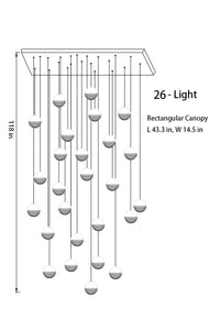 Thumbnail for white globe pendant light in rectangle