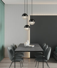 Thumbnail for globe pendant light over dinning table