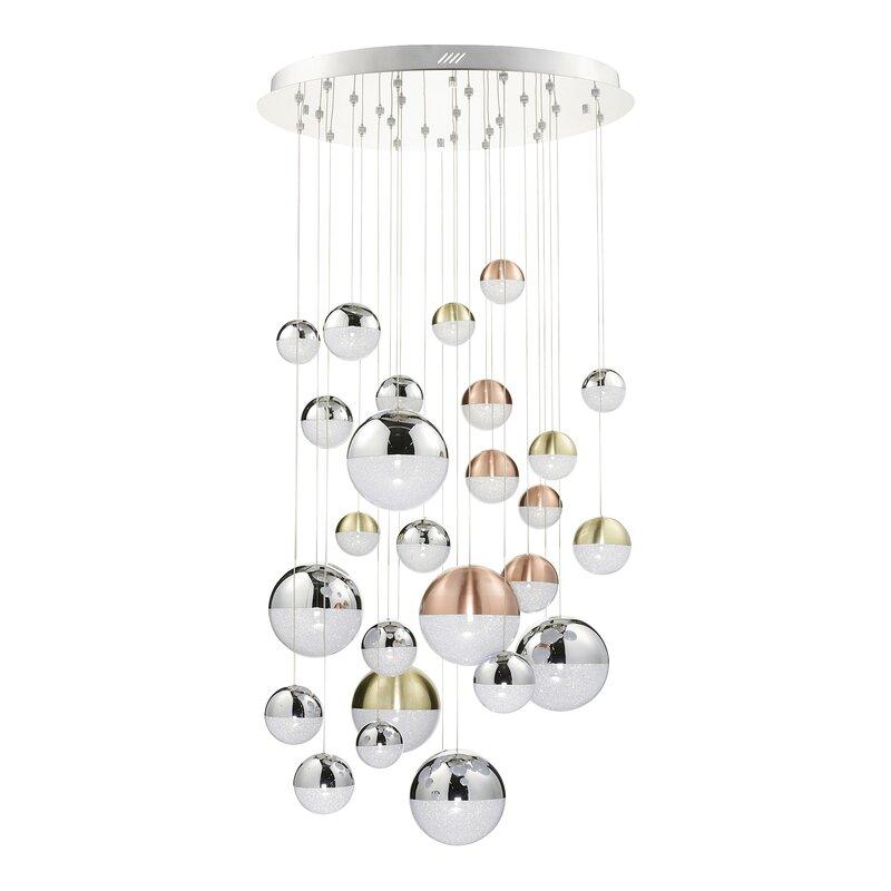 globe pendants chandelier for living room