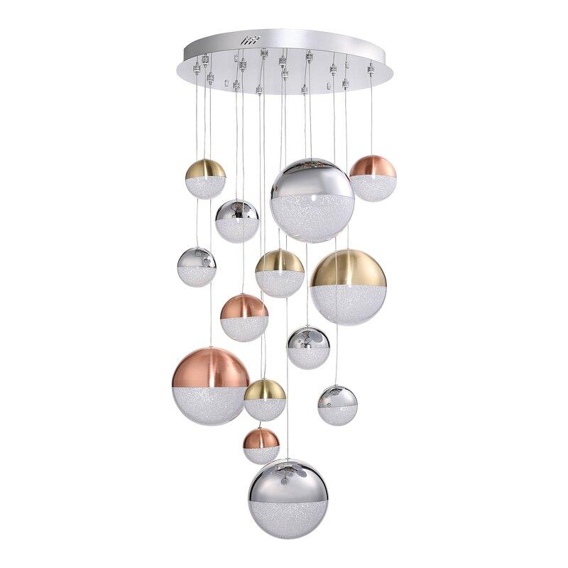 cluster pendant lights for high ceiling