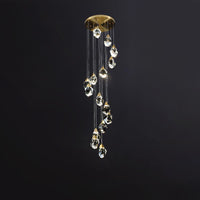 Thumbnail for Staircase Raindrop Crystal Pendant Light
