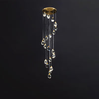 Thumbnail for Staircase Raindrop Crystal Pendant Light