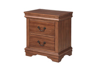 Thumbnail for Traditional Rectangular Nightstand 2 Drawers