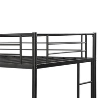 Thumbnail for Twin Over Twin Bunk Bed with Storage Black