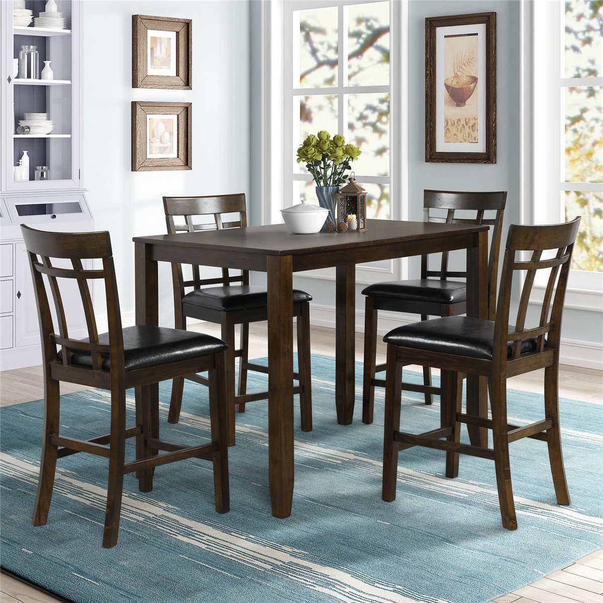 high dining room table and chairs