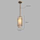Warm Brass Pendant Light | White Shade LED | Aurorae