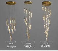 Thumbnail for crystal pendant light for interior lighting