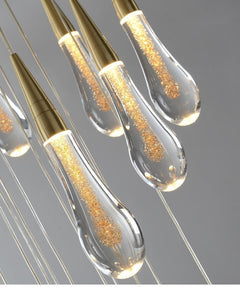 glass shade pendant light