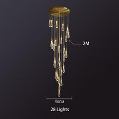 crystal pendant lighting in multi lights