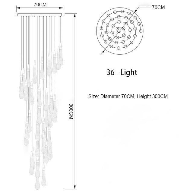 crystal foyer chandelier