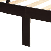 Thumbnail for Wood Platform Bed with Headboard | Wood Slat | Twin