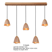 Thumbnail for Wooden Bell Pendant Light