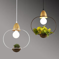 Thumbnail for Nordic Iron Pendant Planter Lamp