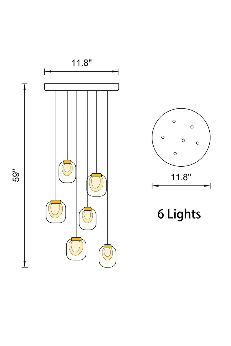 Elegant Leaves Pendant Light | Crystal Glass LED | Aurorae