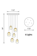 Elegant Leaves Pendant Light | Crystal Glass LED | Aurorae