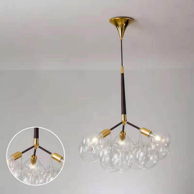 multi hanging pendants in brown