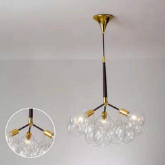 multi hanging pendants in brown