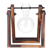 Thumbnail for Wooden Plant Stand with a Glass Vase