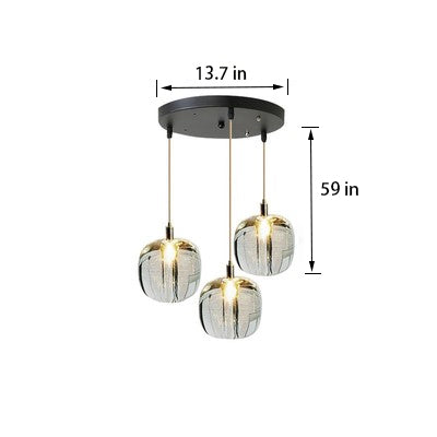 Gorgeous Glass Pendant Light | Organic Chrome LED | Aurorae