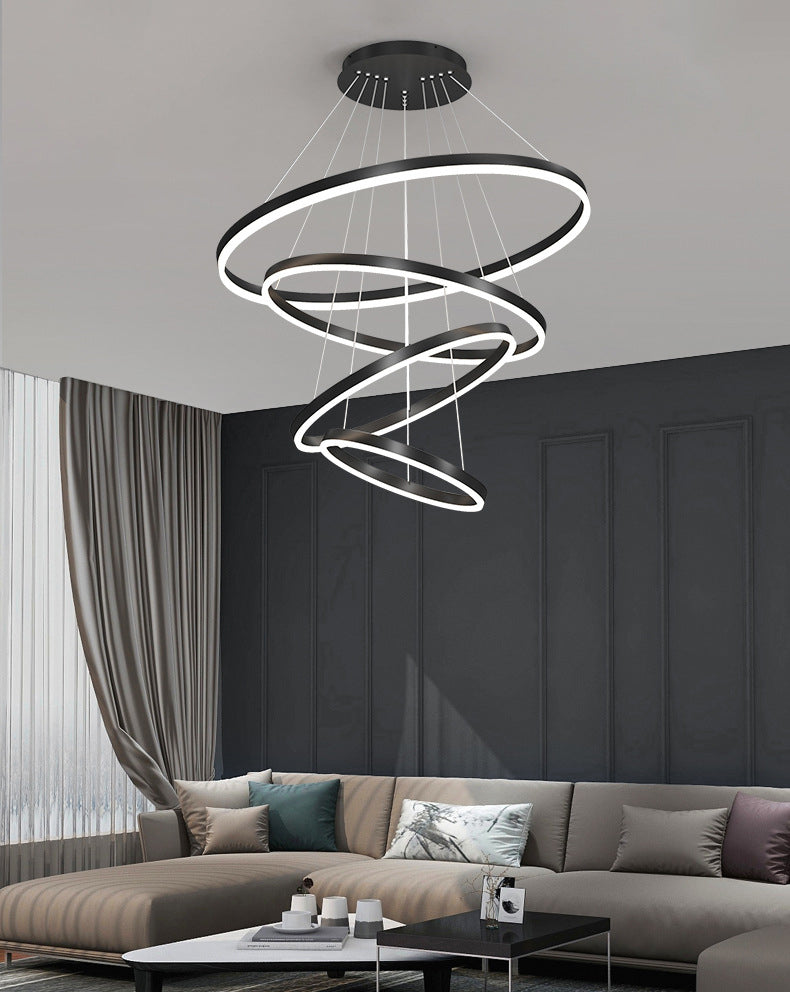 Modern chandelier foyer