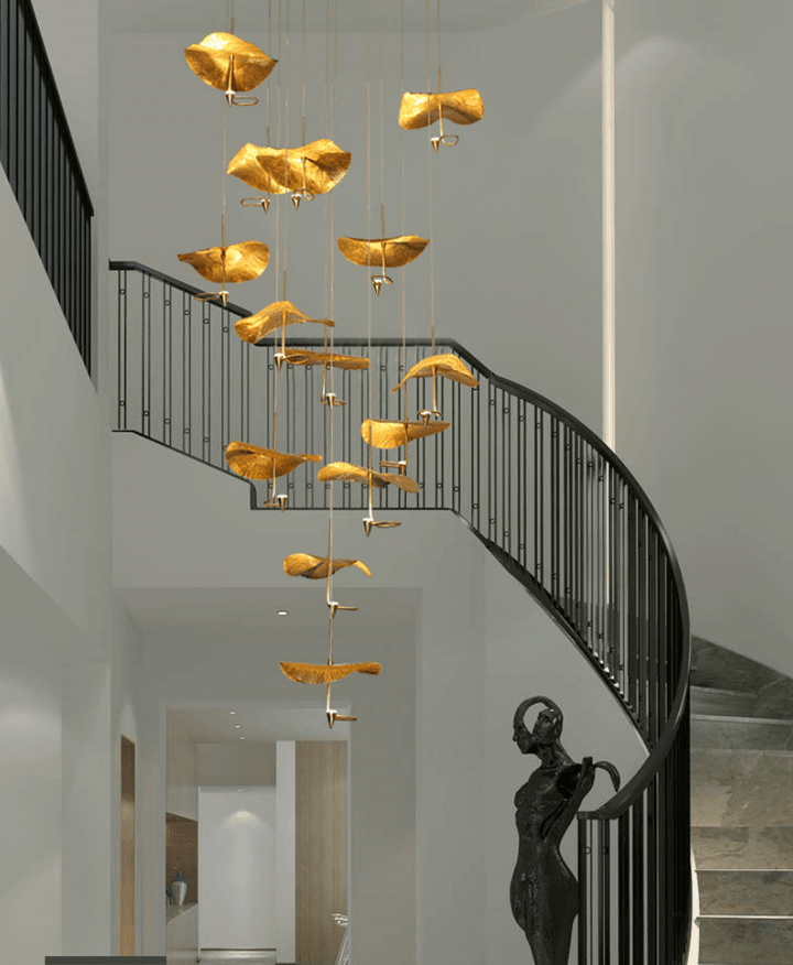Staircase chandelier modern