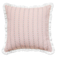Thumbnail for Stripe Floral Cotton Throw Pillow Case