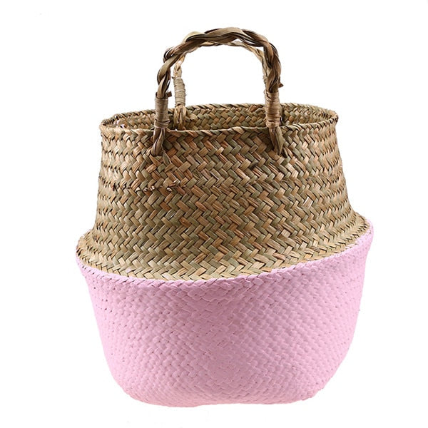 Foldable Woven Bamboo Storage Basket