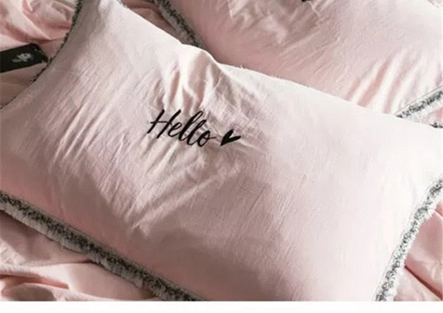 Embroidered 100% Cotton Pillowcase