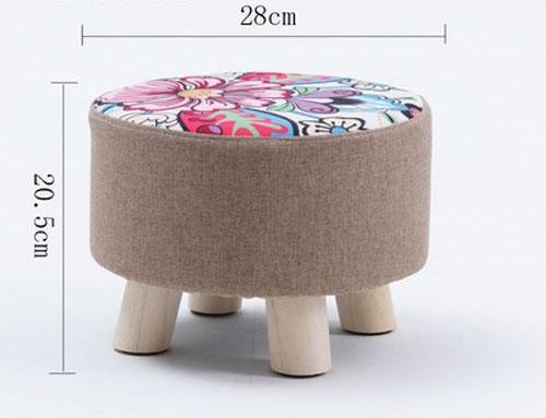 Modern Nordic Round Footstool