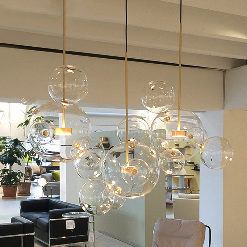 Artistic Glass Ball Chandelier | Modern Cluster LED | Aurorae