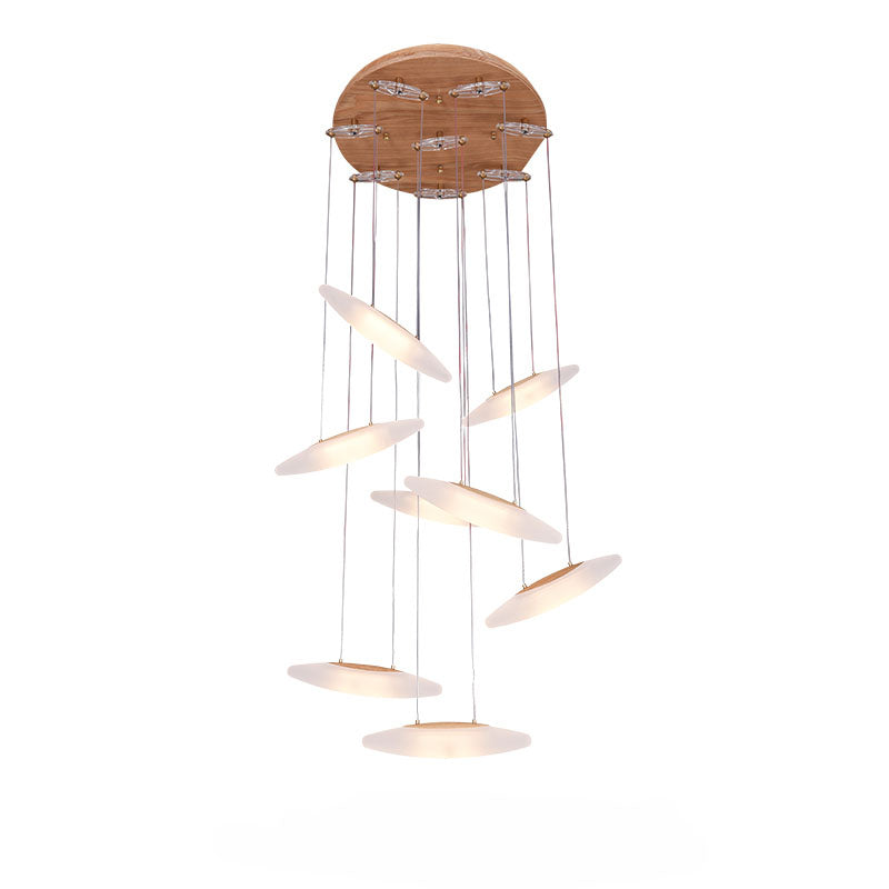 Postmodern Wooden Chandelier | Natural Luxury LED | Aurorae